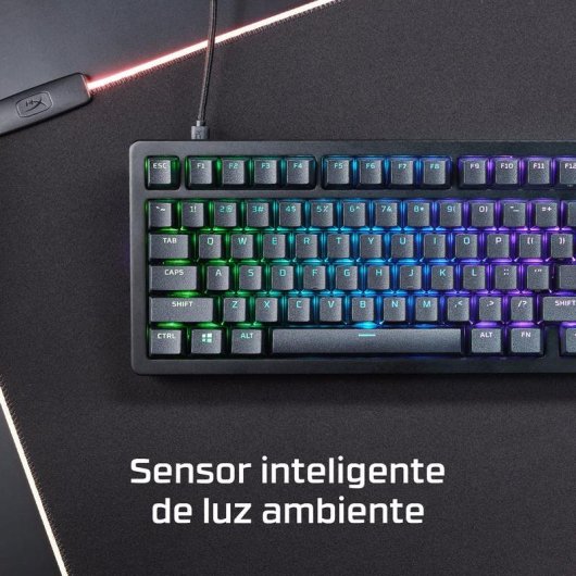 Teclado HyperX Alloy Rise 75 compacto 75% mecânico gaming RGB personalizável