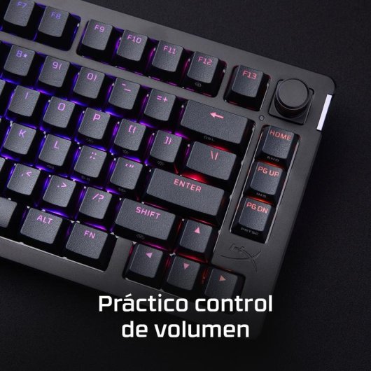 Teclado HyperX Alloy Rise 75 compacto 75% mecânico gaming RGB personalizável