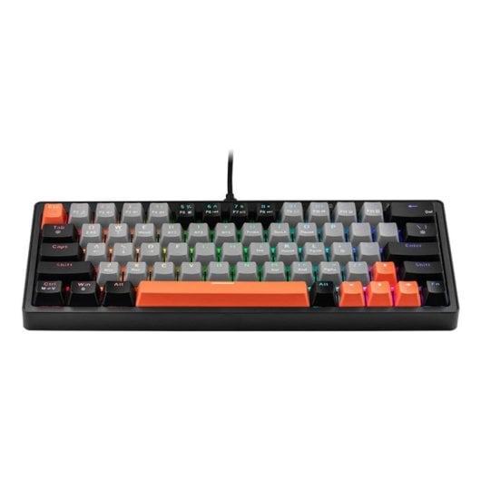 Tastiera Tracer TRAKLA47297 mini meccanica wireless e cablata RGB QWERTY grigia
