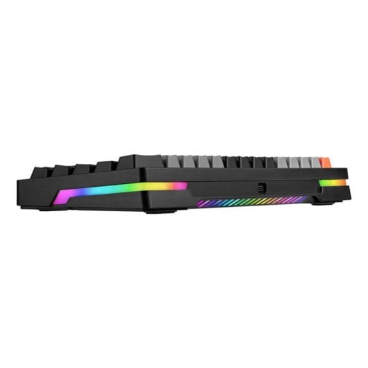 Tastiera Tracer TRAKLA47297 mini meccanica wireless e cablata RGB QWERTY grigia
