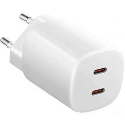 Cargador Xiaomi Nano Turbo 45W 2xUSB Tipo-C GaN carga rápida compacto
