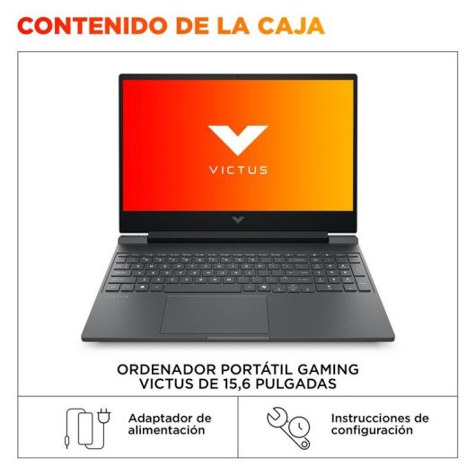 Ordinateur portable HP Victus 15-fa2057ns 15.6" Intel Core i7-14650HX 16GB 512GB SSD RTX 4050 FreeDOS