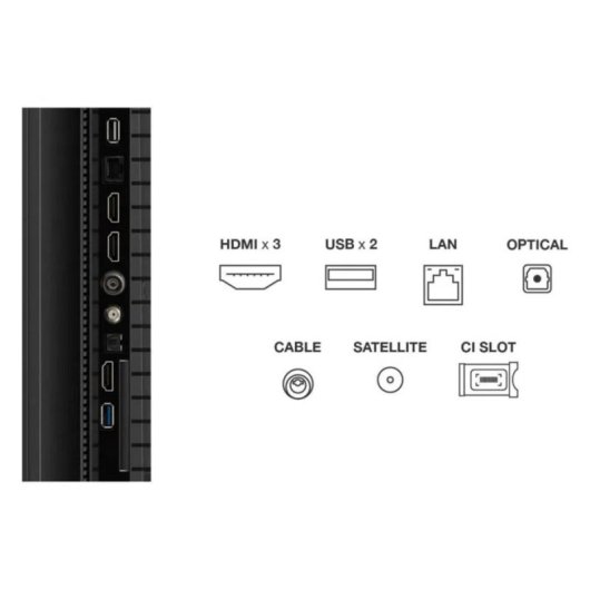 TV TCL LED T69C 75T69C 75" 4K Ultra HD 60Hz Smart TV Google TV HDR10 Dolby Vision