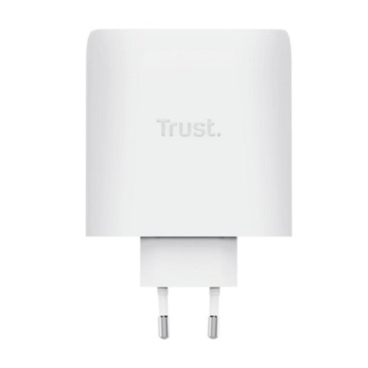 Carregador Trust Maxo GaN 100W USB-C 2 Portas Carga Rápida Branco
