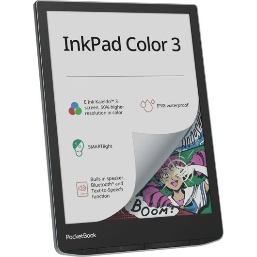 Livro Eletrônico PocketBook InkPad Color 3 7.8" Wifi Bluetooth à prova d'água