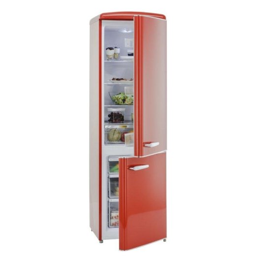 Frigorífico Combi Exquisit RKGC250-70-H-160E Defrost 183cm 244L E Rojo