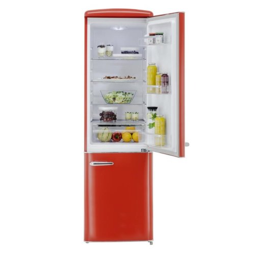 Frigorífico Combi Exquisit RKGC250-70-H-160E Defrost 183cm 244L E Rojo