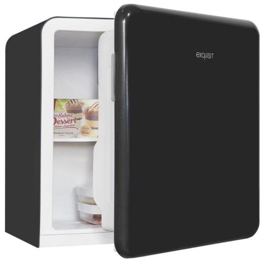 Frigorífico Mini Exquisit CKB45-0-031F Defrost 50cm 47L F Negro Puerta reversible