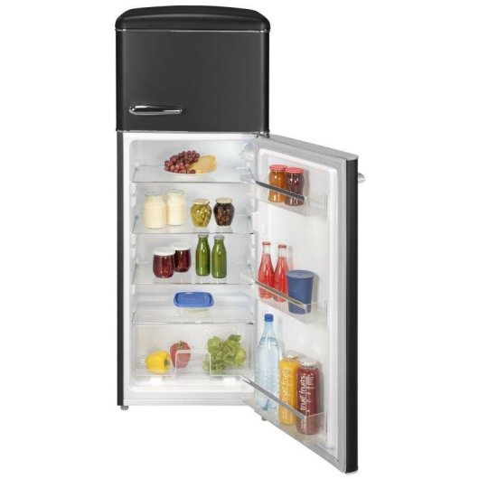 Frigorífico Dos Puertas Exquisit RKGC270-45-H-160E Defrost 146,5cm 206L E Negro Mate