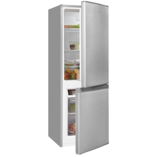 Frigorífico Combi Exquisit KGC232-60E-040E Defrost 142,5cm 173L E Plata
