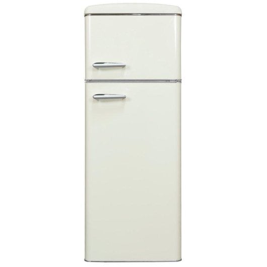 Frigorífico Dos Puertas Exquisit RKGC270-45-H-160E Defrost 146,5cm 206L E Blanco Retro