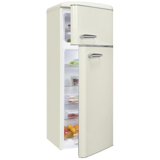Frigorífico Dos Puertas Exquisit RKGC270-45-H-160E Defrost 146,5cm 206L E Blanco Retro