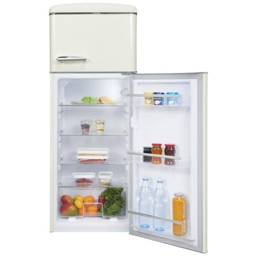 Frigorífico Dos Puertas Exquisit RKGC270-45-H-160E Defrost 146,5cm 206L E Blanco Retro