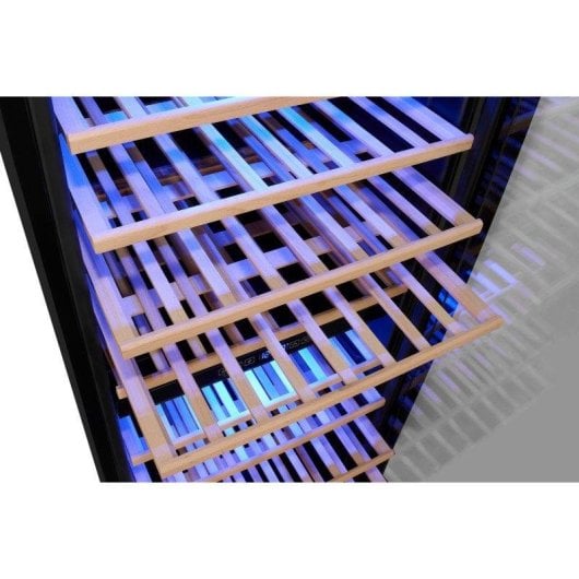 Enfriador de vino Exquisit WS2-114GTE-160G 45 botellas doble zona LED negro