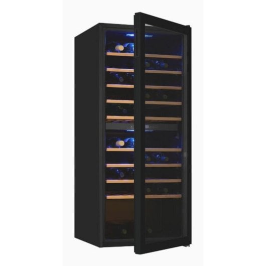 Enfriador de vino Exquisit WS2-114GTE-160G 45 botellas doble zona LED negro