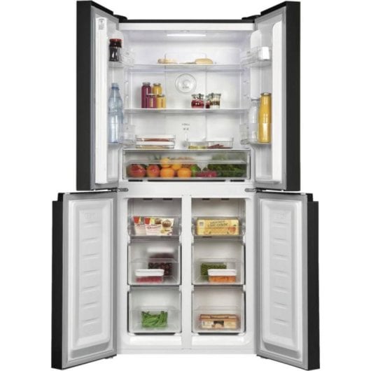 Frigorífico Americano Exquisit MD365-125-040D No Frost 180cm 362L D Antracita Display Digital