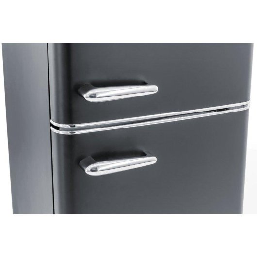 Frigorífico Combi Exquisit RKGC250-70-H-160E Defrost 183cm 244L E Negro Retro