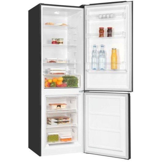 Frigorífico Combi Exquisit KGC320-95-E-040C Defrost 185,8cm 315L C Negro Inverter