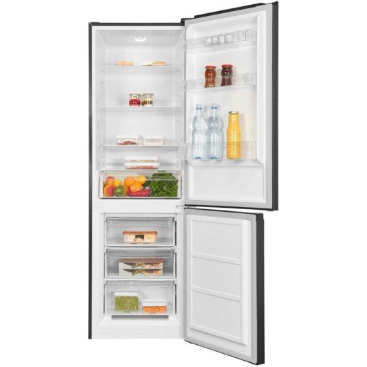 Frigorífico Combi Exquisit KGC320-95-E-040C Defrost 185,8cm 315L C Negro Inverter