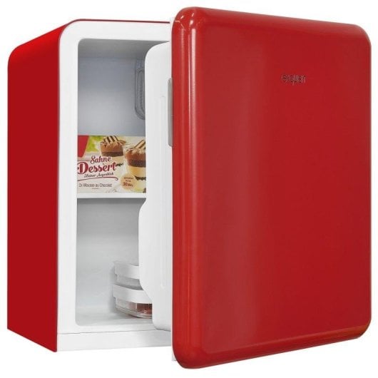 Frigorífico Mini Exquisit CKB45-0-031F Defrost 50cm 47L F Rojo Puerta reversible