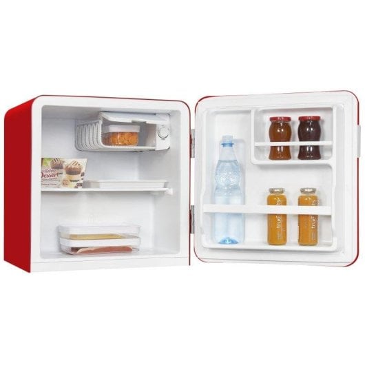 Frigorífico Mini Exquisit CKB45-0-031F Defrost 50cm 47L F Rojo Puerta reversible