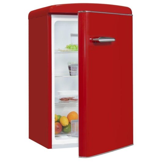Frigorífico Mini Exquisit RKS120-V-H-160F Defrost 89,5cm 122L F Rojo Retro