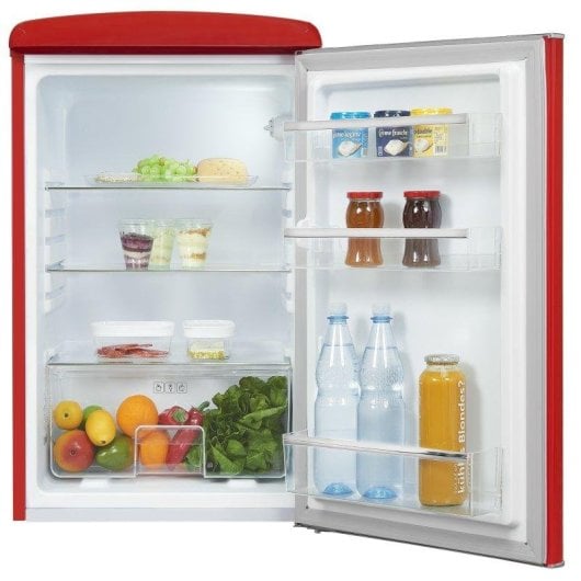 Frigorífico Mini Exquisit RKS120-V-H-160F Defrost 89,5cm 122L F Rojo Retro