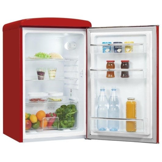 Frigorífico Mini Exquisit RKS120-V-H-160F Defrost 89,5cm 122L F Rojo Retro