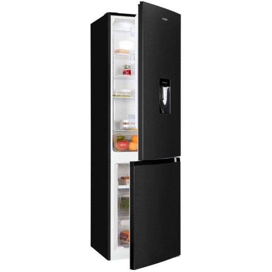 Frigorífico Combi Exquisit KGC265-70-NF-WS-040C No Frost 180,5cm 251L C Negro Dispensador Agua