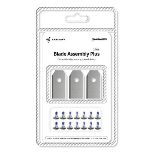 Lâmina Navimow Segway X3 i H Series Aço 12 lâminas parafuso