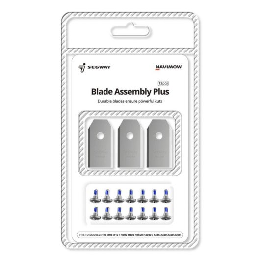 Lâmina Navimow Segway X3 i H Series Aço 12 lâminas parafuso