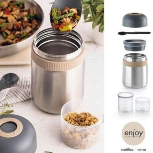 Termo BRA Enjoy Signature A196123 1000 ml acero inoxidable hermético