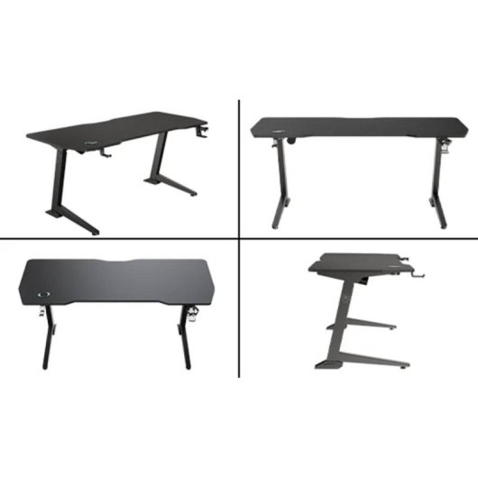 Mesa Gaming REKT 140cm Fibre de carbone Hauteur réglable Motorisée