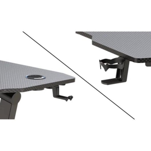 Mesa Gaming REKT 140 cm Fibre de carbone Hauteur réglable Motorisée