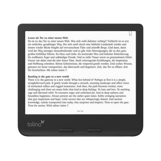 Libro Elektronisch Tolino 4016621130183 7 Zoll WiFi Bluetooth wasserdicht