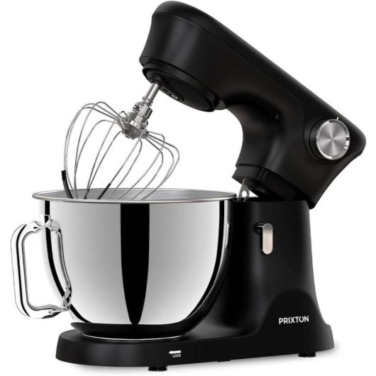Küchenmaschine Prixton KR350 2000W Edelstahlschüssel 8L schwarz