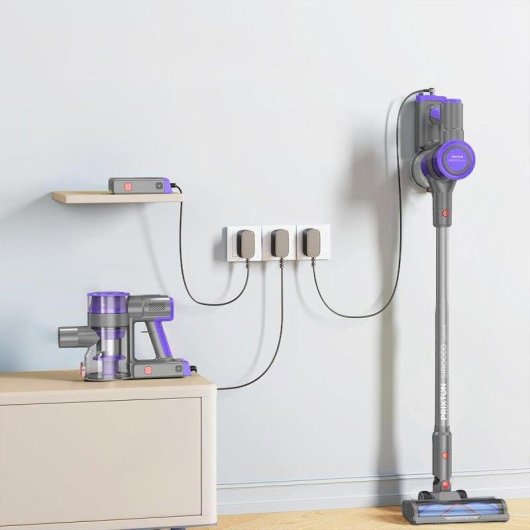 Aspirador sem Fio Prixton Sirocco Cyclone 400W 40min Filtro HEPA 1L Preto