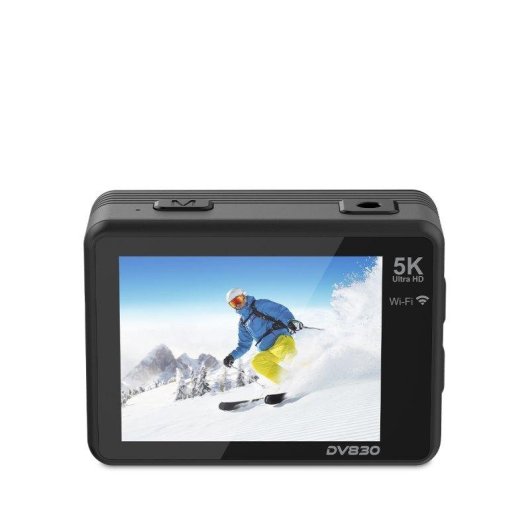 Cámara Deportiva Prixton DV830 5K UHD WiFi Doble Pantalla Sumergible