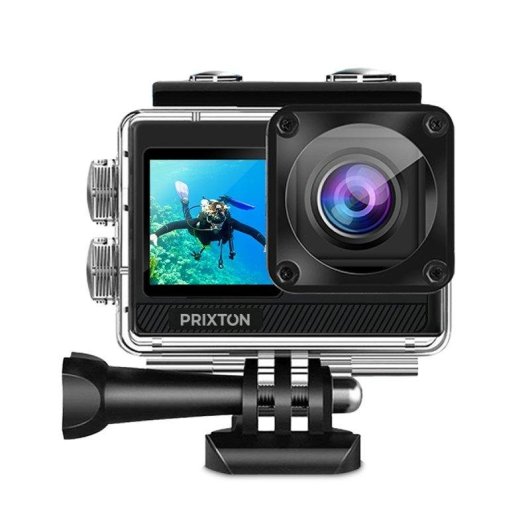 Cámara Deportiva Prixton DV830 5K UHD WiFi Doble Pantalla Sumergible