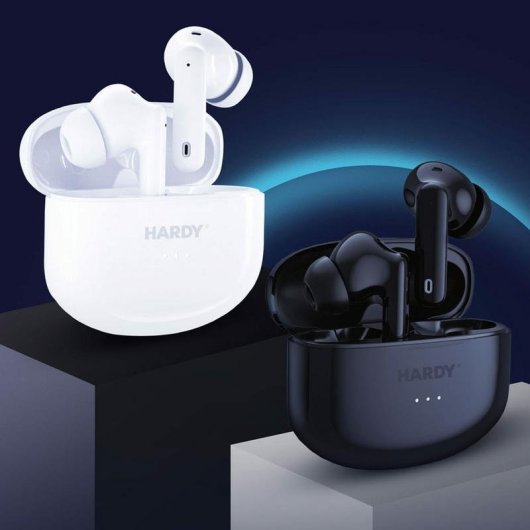 Auriculaires 3MK Hardy LifePods Pro sans fil Bluetooth 5.3 ANC Blancs