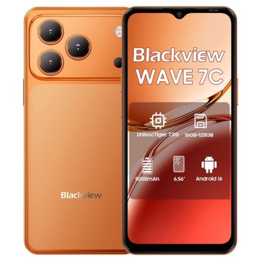 Blackview Wave 7C 4G 4GB 128GB 6.56" Laranja