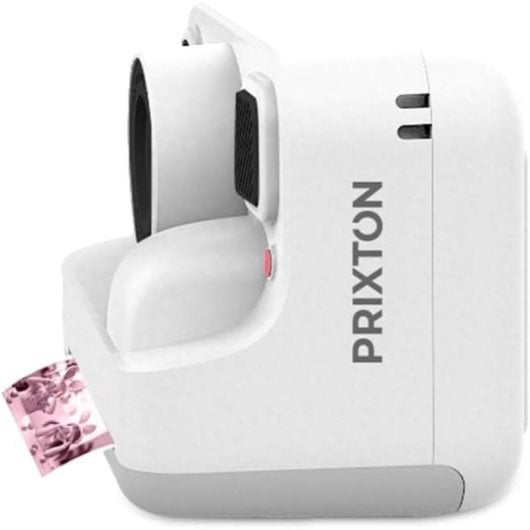 Cámara Instantánea Prixton Click&Go Flash 48MP Zoom Digital 16X Pantalla 2,4" Blanco + 4 Rollos