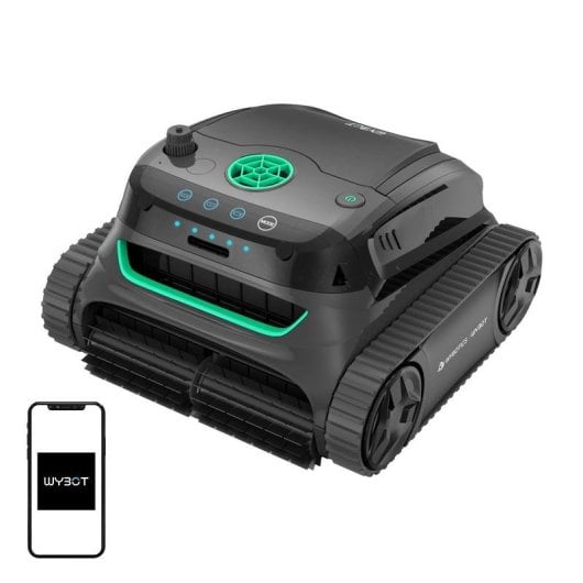 Robot pulitore Wybot S2 senza fili schermo tattile 7800 mAh