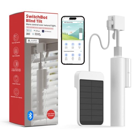 Central Domótica SwitchBot Blind Tilt Bluetooth Alexa Google Assistant Siri Solar