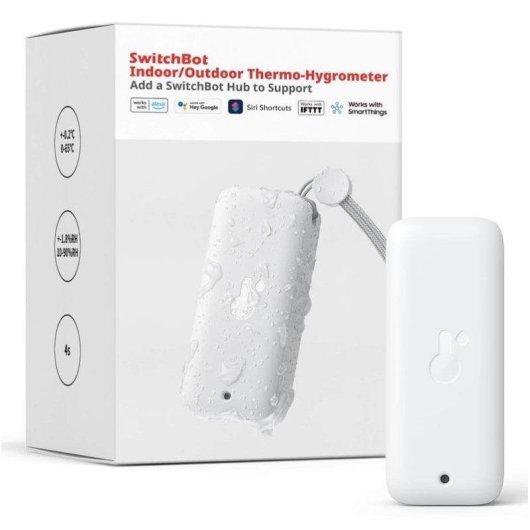 Hub domotique SwitchBot W3400010 Wifi avec Contrôle vocal et Capteur environnemental