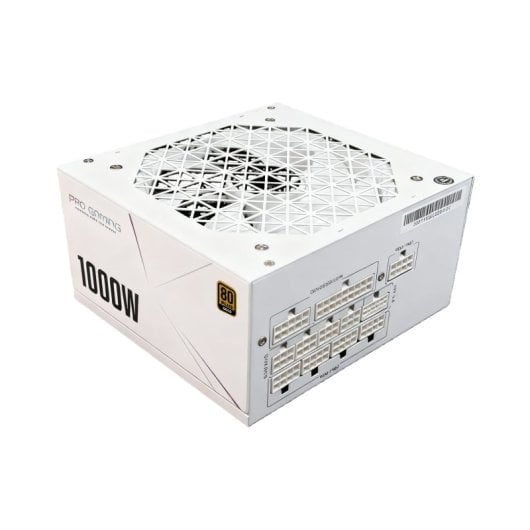 Progaming Fuente De Alimentación Modular 1000w 80+ Gold Atx Blanca Con I-stop Fan Stop, Condensador Japonés, Active Pfc,