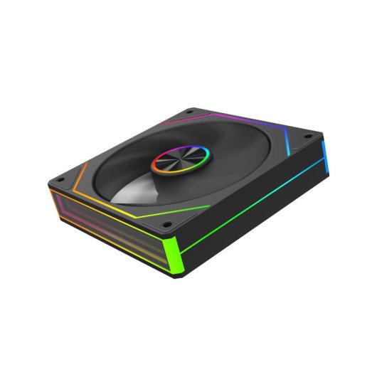 Progaming Lj8 Reverse Blade Kit 6 Ventiladores 120 Mm Argb Pwm Para Caja Pc, Iluminación Argb, Alto Airflow, Hydraulic B