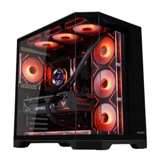 Caixa PC Gaming ProGaming Banshee Cube Tower ATX 7 Ventiladores ARGB Reverse
