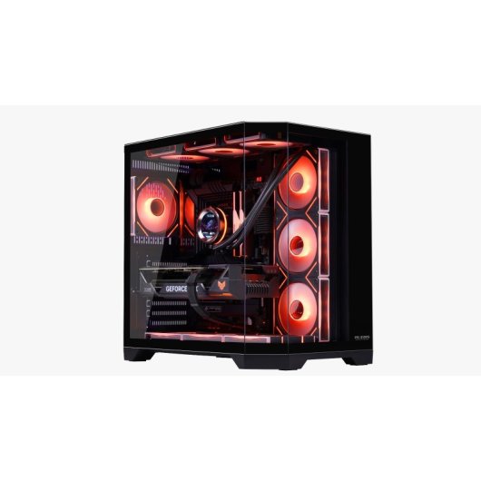 Progaming Banshee Caja Pc Cube Tower Atx Con 7 Ventiladores Argb Reverse, Controlador Argb + Pwm, Filtros Antipolvo, Alt