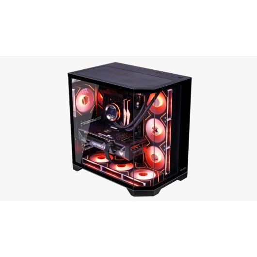 Progaming Banshee Caja Pc Cube Tower Atx Con 7 Ventiladores Argb Reverse, Controlador Argb + Pwm, Filtros Antipolvo, Alt